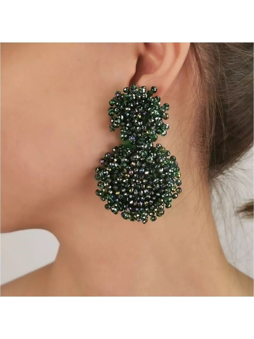 Unique Beaded Earrigs - Picture 2 of 4